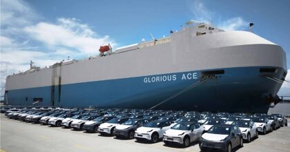 Zeekr vehicles at the port