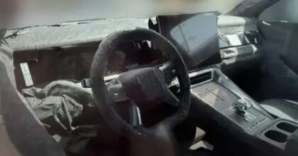 Denza N9 interior spy shot