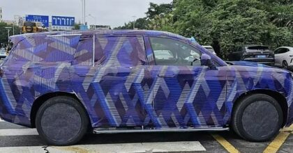 Denza N9 spy shot