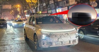 Updated Li Auto L7 spotted in China with the new Hesai ATX LiDAR on roof